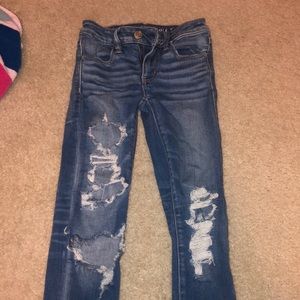 american eagle ripped jeans